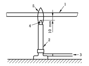 图 2 耐燃烧性试验示意图